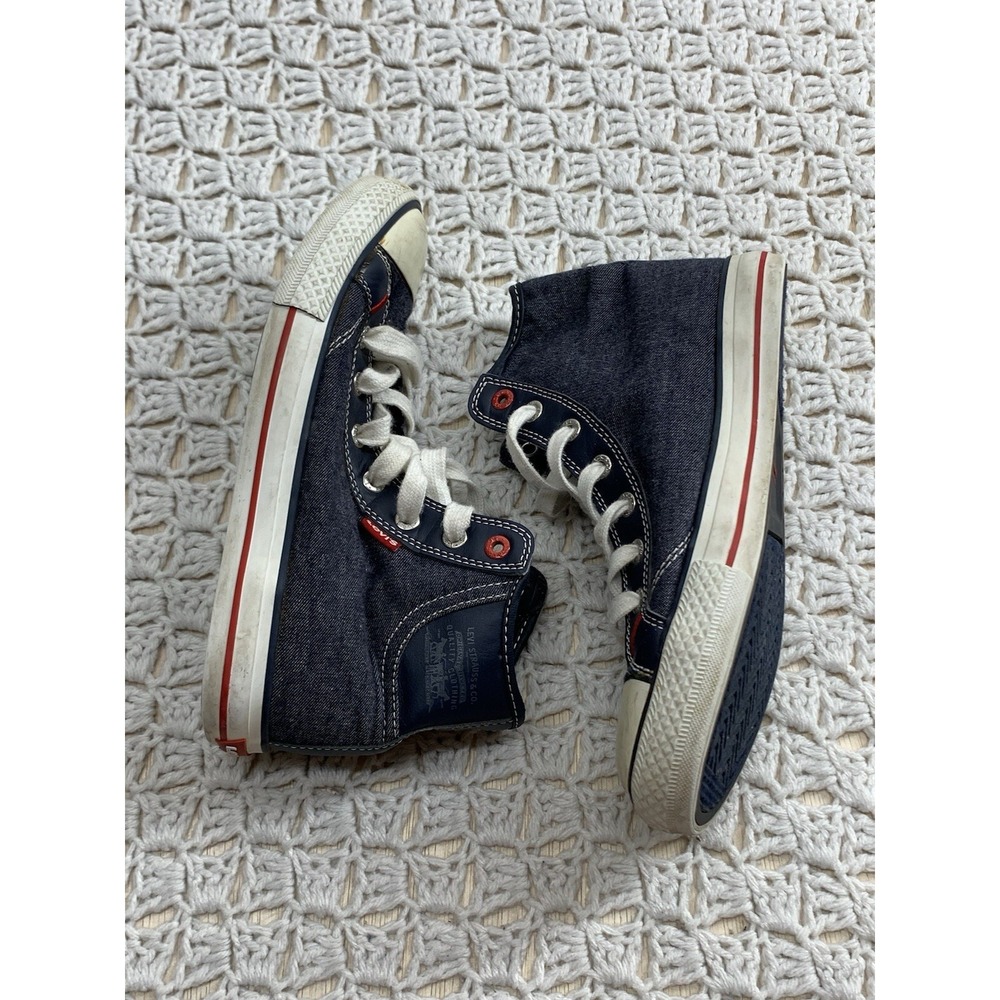 Levi's Strauss‎ Stan Buck womens shoes size 5.5 Navy Blue Textile Upper